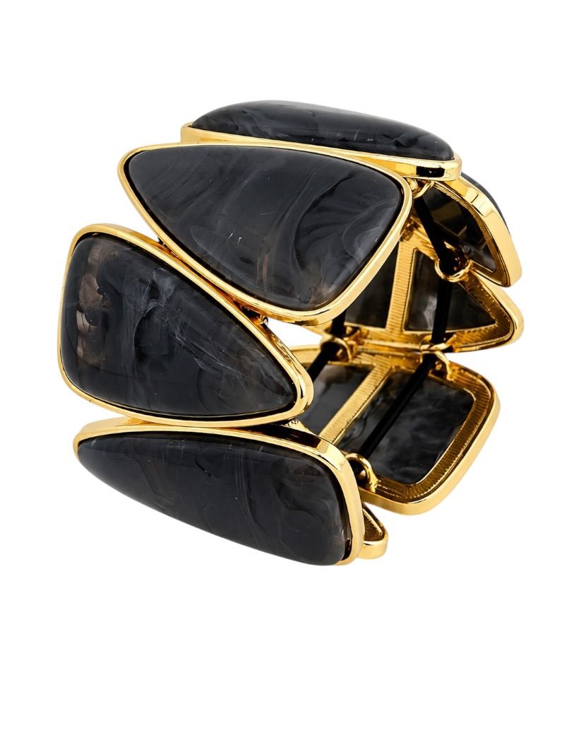 Pulseira Folheada a Ouro 18K Formas Resinadas