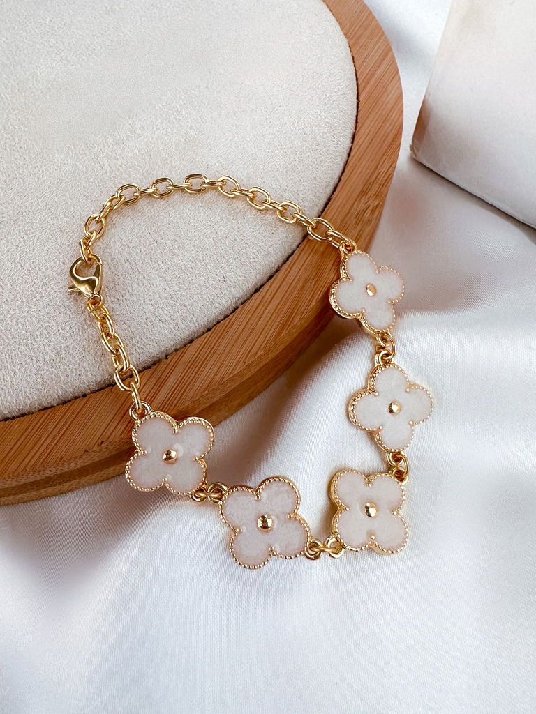 PULSEIRA FOLHEADA A OURO 18K INSPIRAÇÃO ALTA JOALHERIA