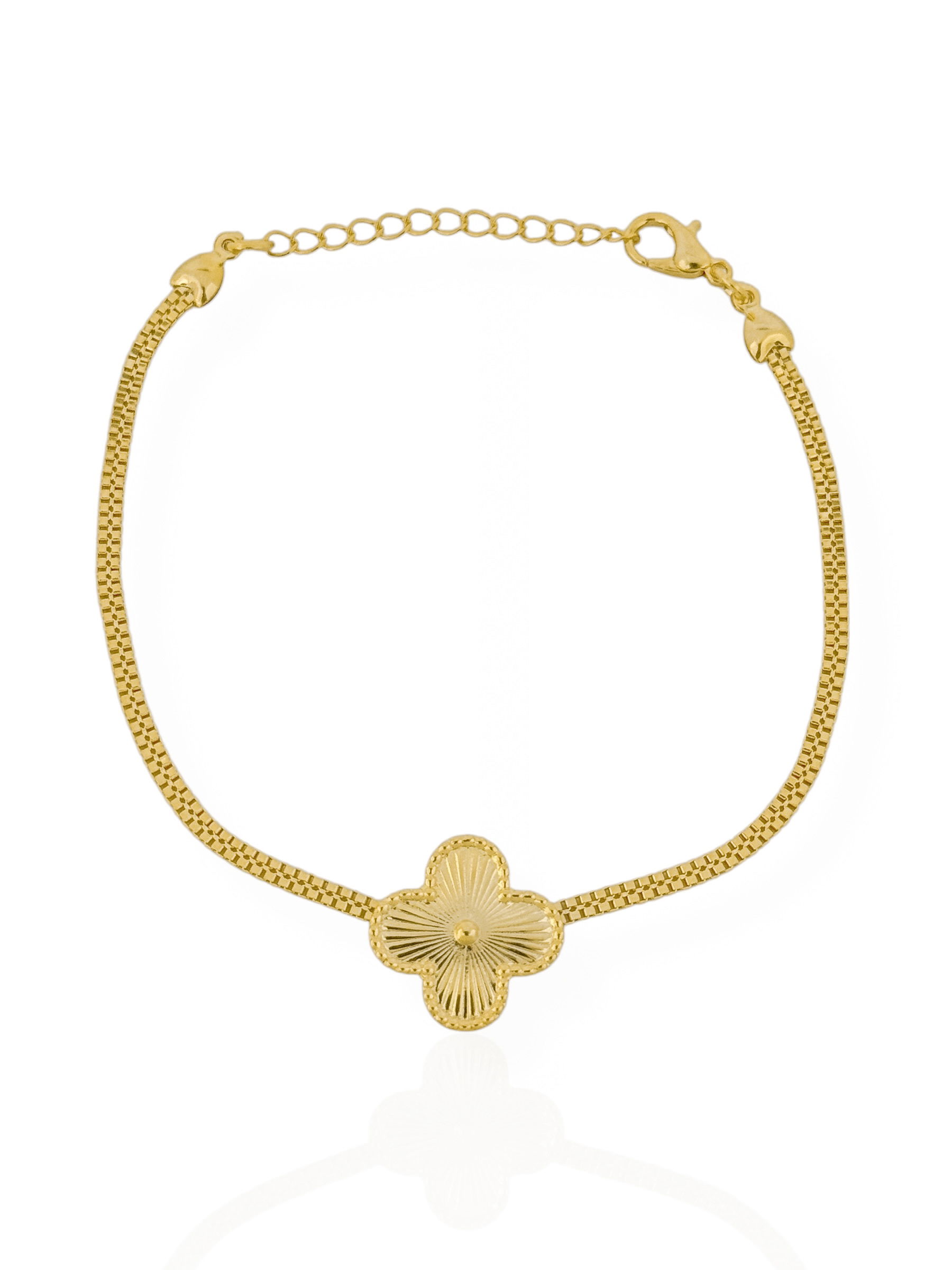 Pulseira Folheada a Ouro 18k Inspiração Vg Detalhada