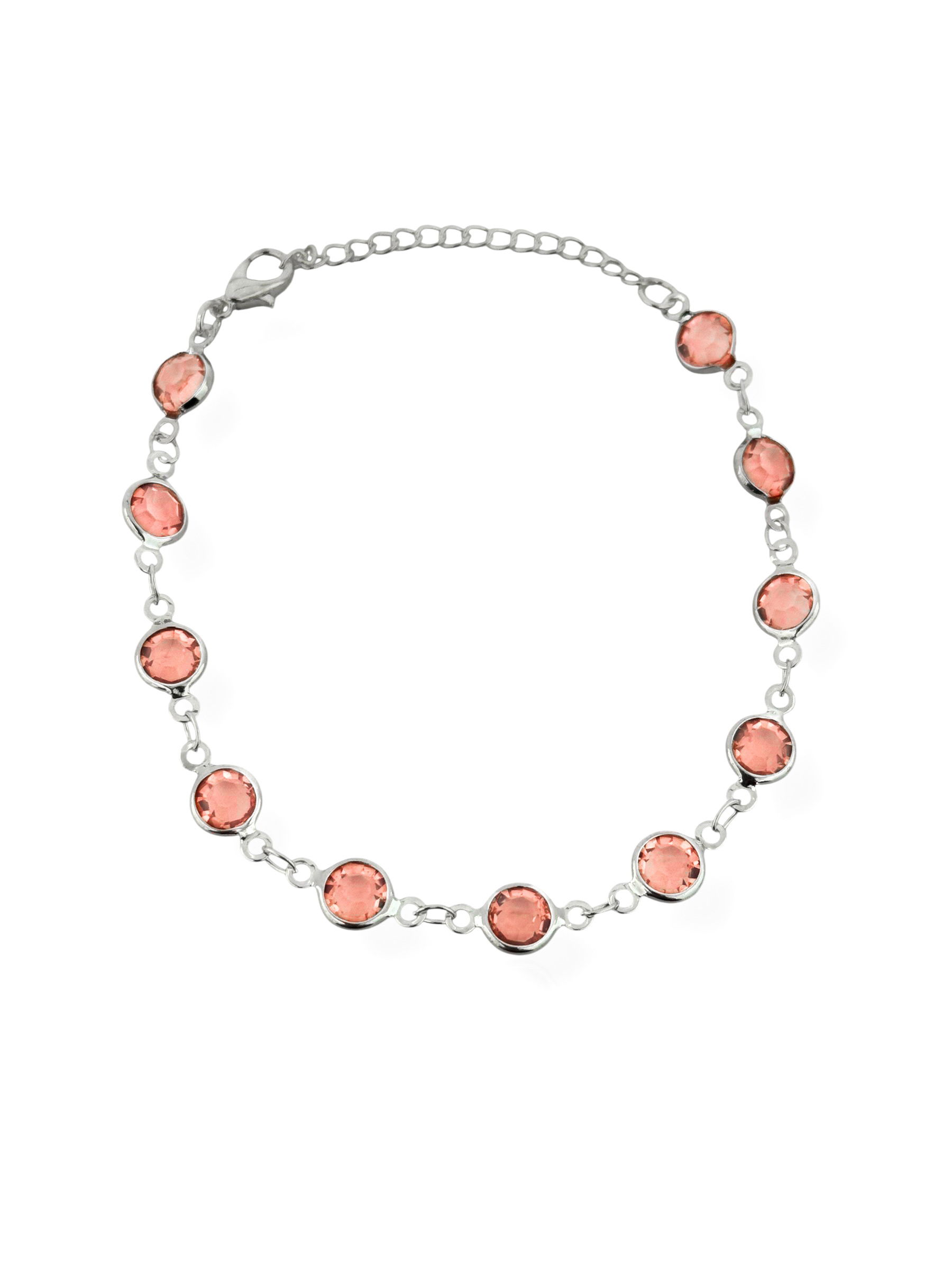 Pulseira Folheada a Prata 925 Cristais