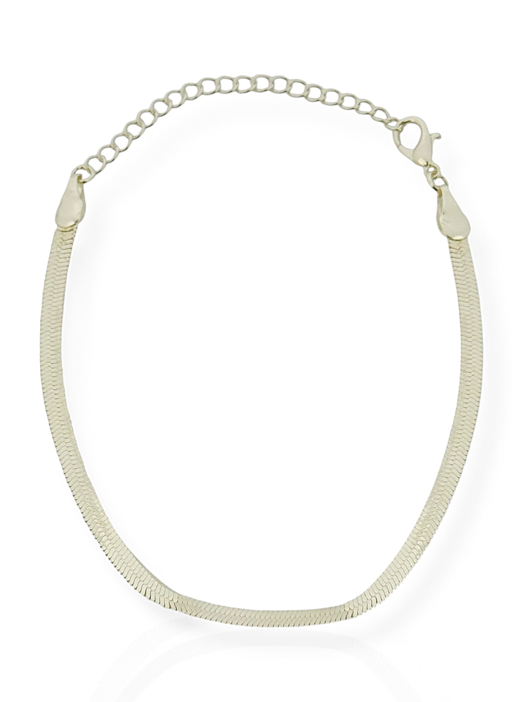 Pulseira Folheada a Prata 925 Fita Laminada