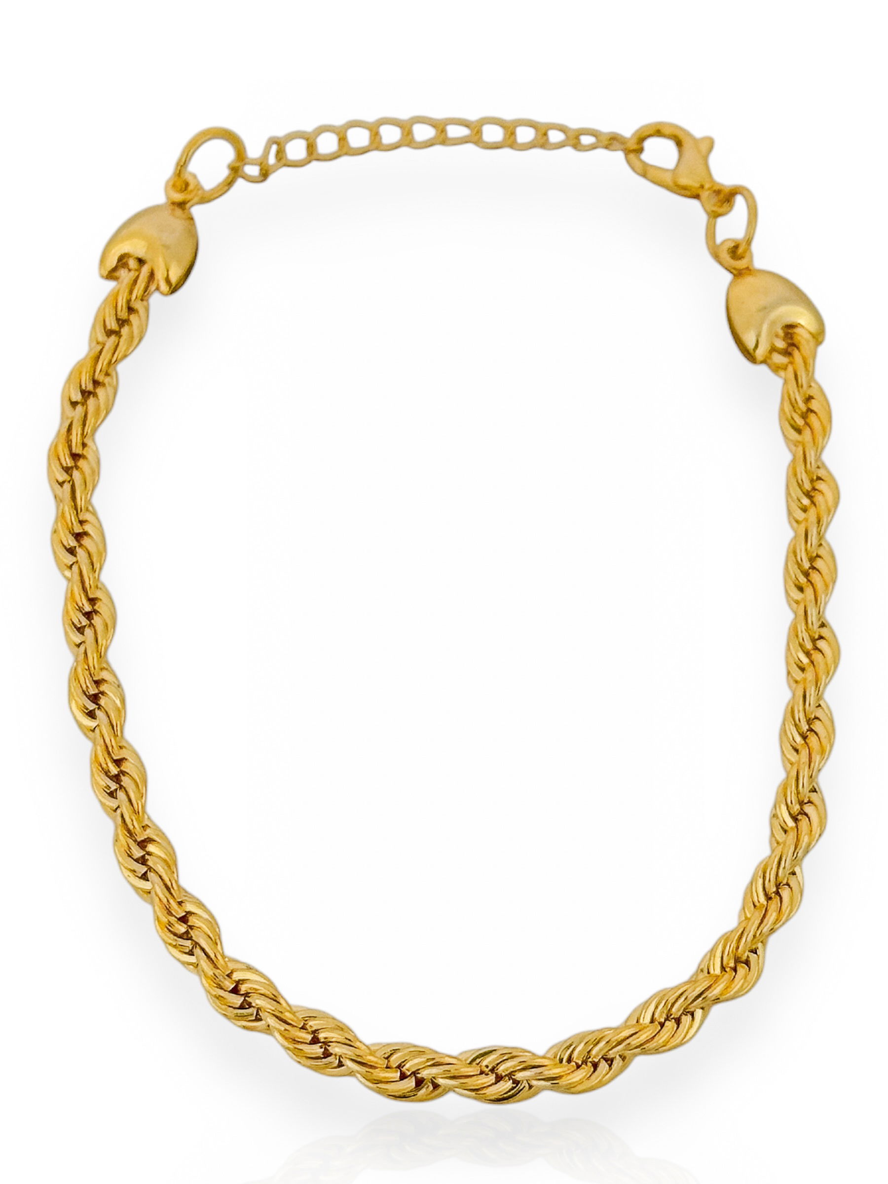 Pulseira Folheado a Ouro 18k Cordão Baiano Fino
