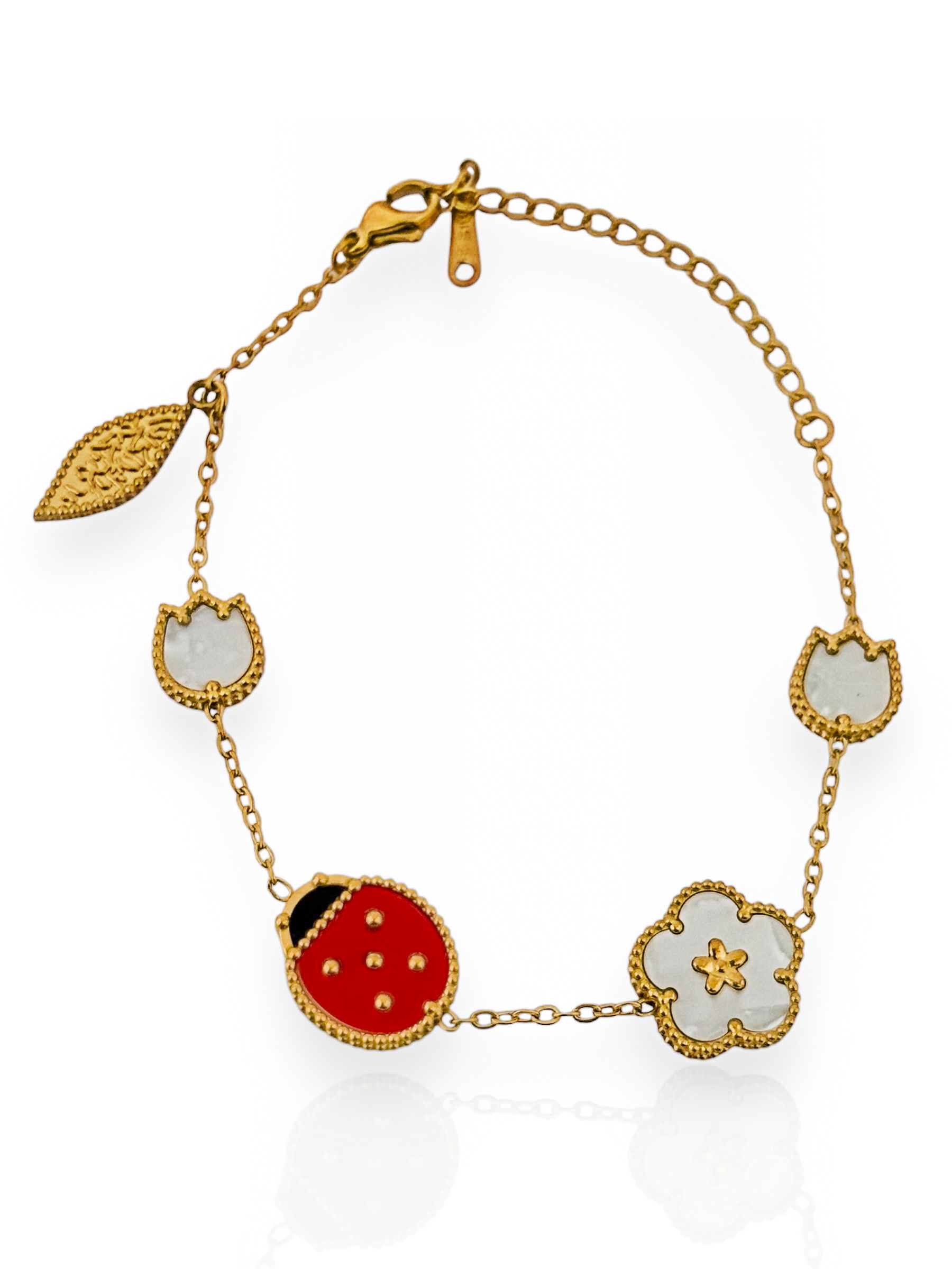 Pulseira Folheado a Ouro 18k Design Joaninha