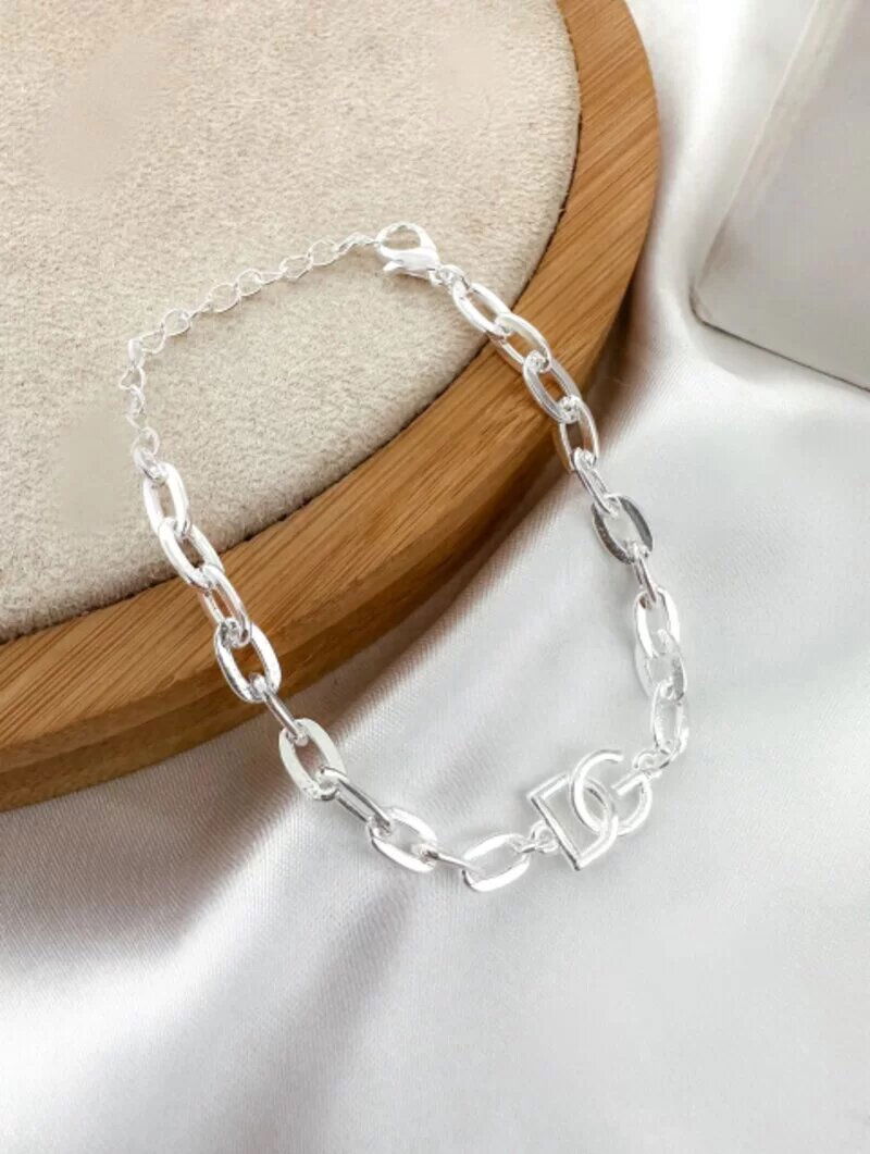 Pulseira folheado a ouro 18k e prata 925 inspiração joalheria