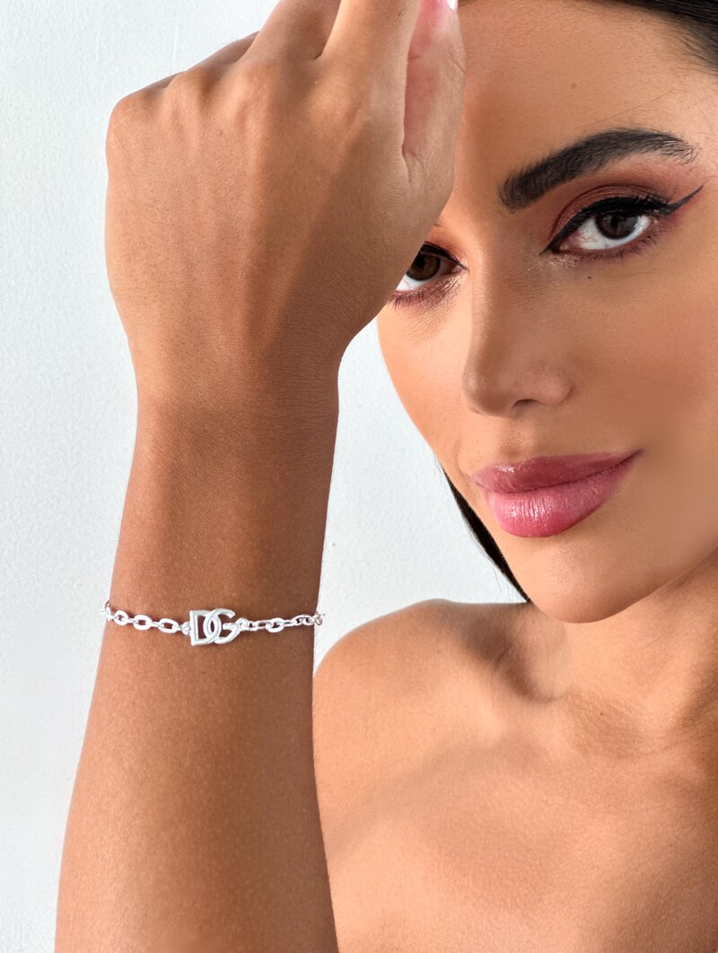 Pulseira folheado a ouro 18k e prata 925 inspiração joalheria