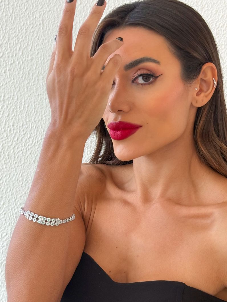 Pulseira Folheado a Ouro 18k e Prata Círculos de Zircônias