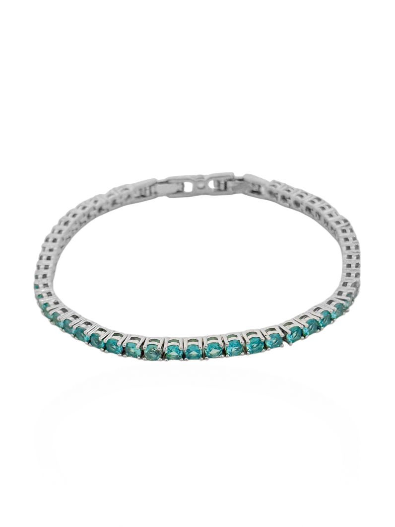 Pulseira Folheado a Ouro 18k e Prata Cordão Cravejado