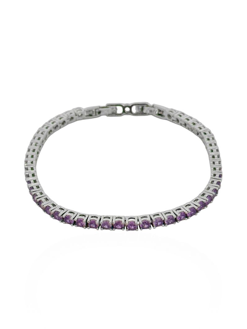 Pulseira Folheado a Ouro 18k e Prata Cordão Cravejado