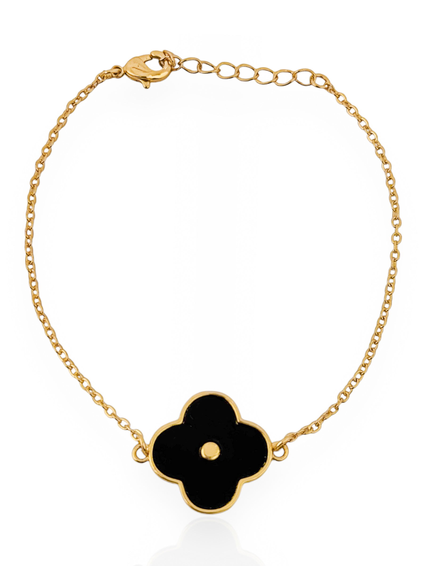 Pulseira Folheado a Ouro 18k e Prata Inspiração Com Resina