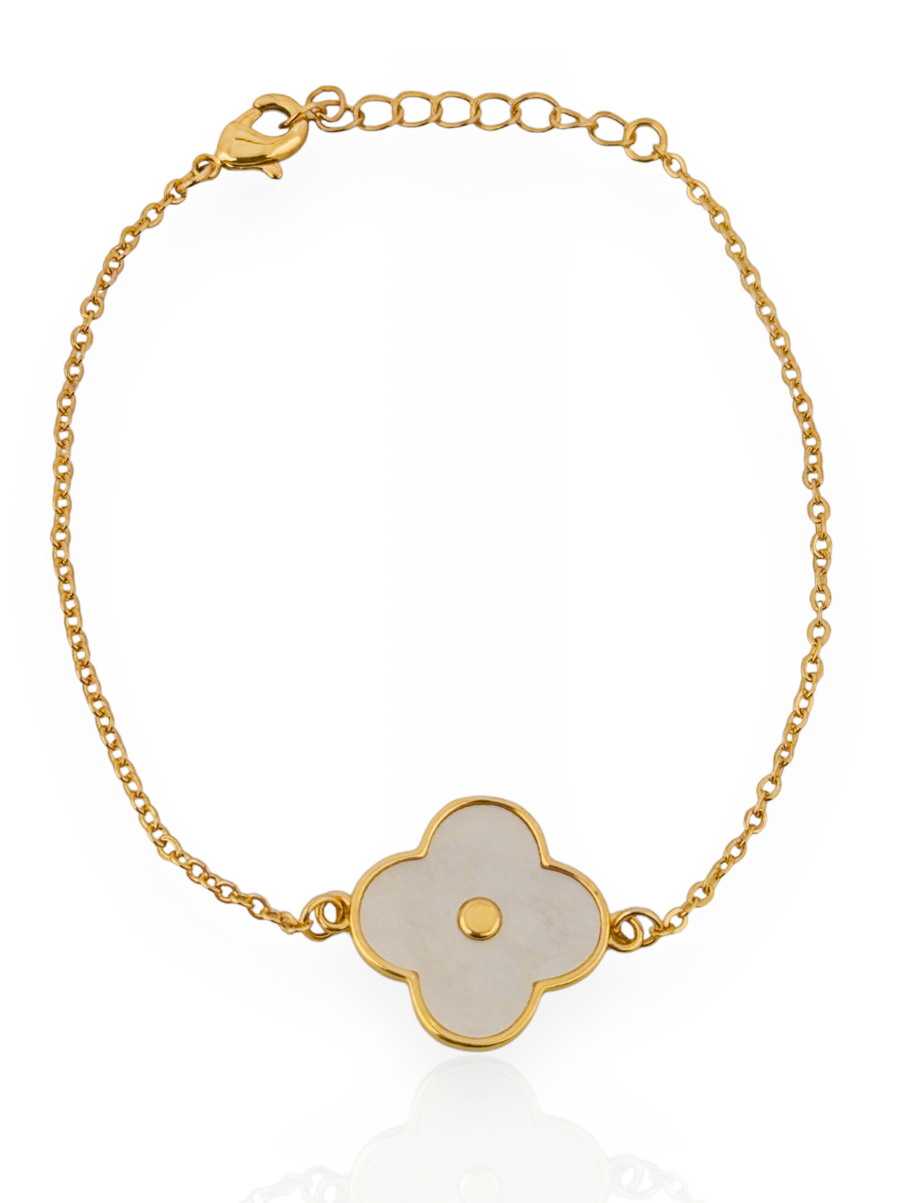Pulseira Folheado a Ouro 18k e Prata Inspiração Com Resina