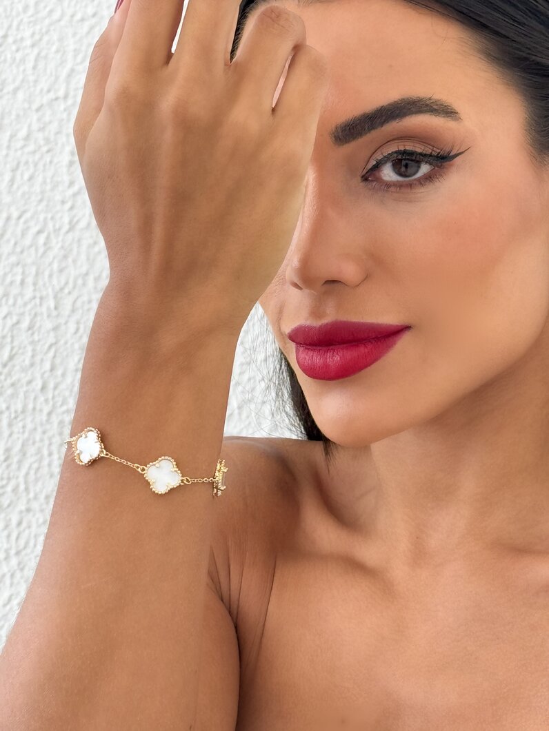 Pulseira folheado a ouro 18k e Prata inspiração Virginia