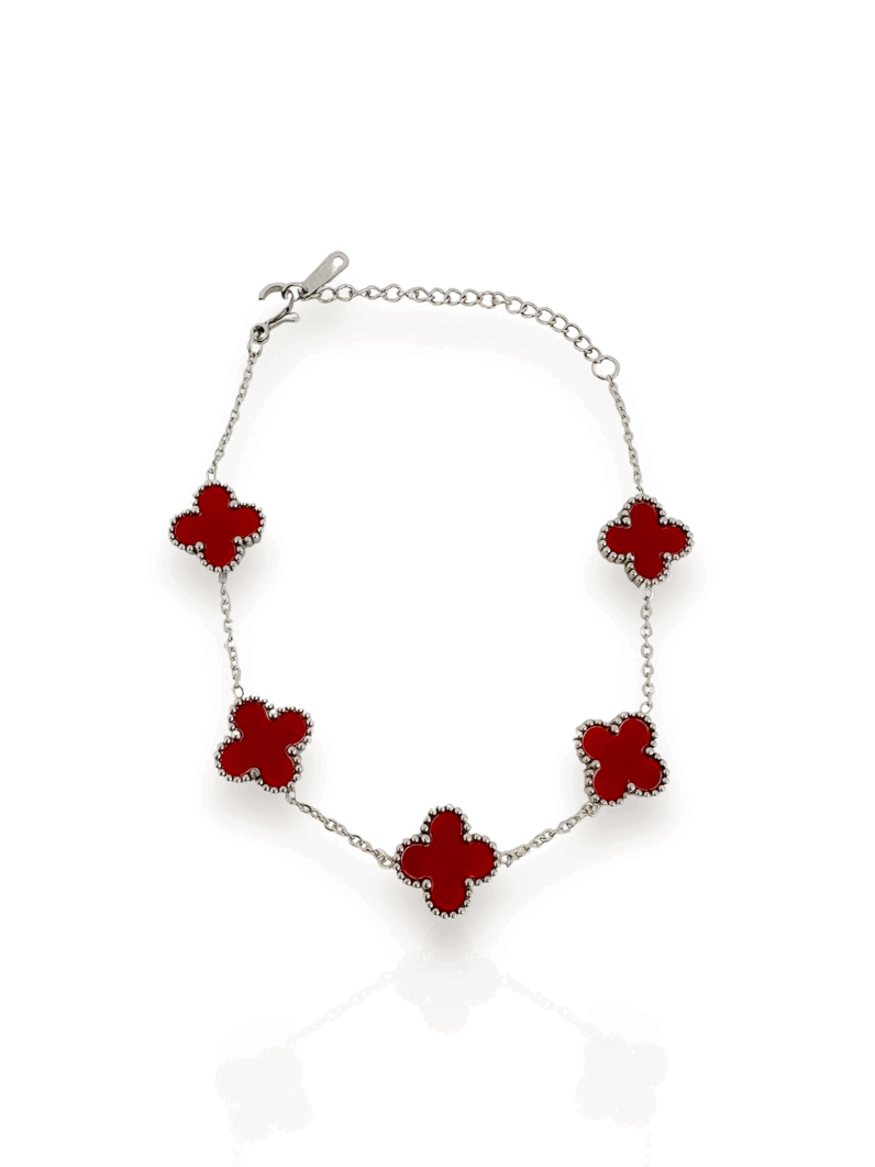 Pulseira folheado a ouro 18k Inspiração Colorido aço inoxidável
