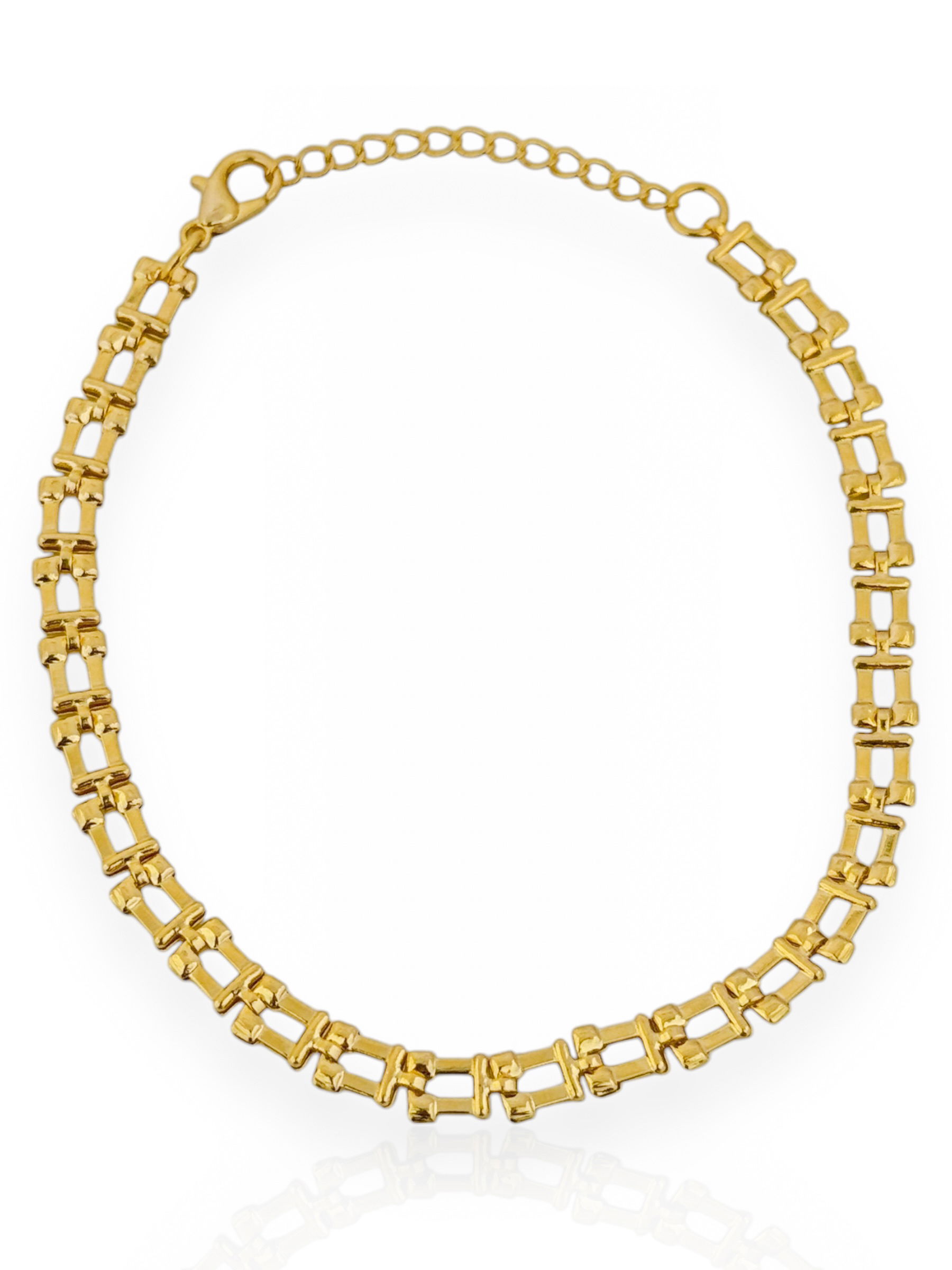 Pulseira Folheado a Ouro 18k Inspiração Grandes Joalherias
