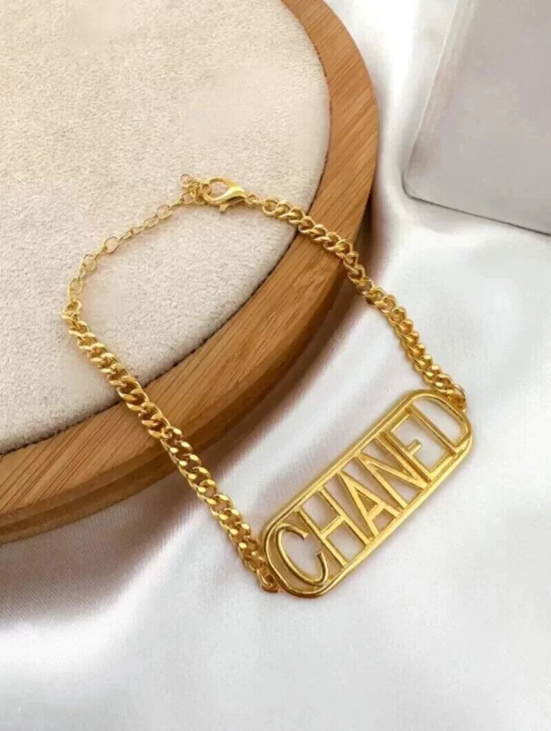 Pulseira folheado a ouro 18k inspiração joalheria.