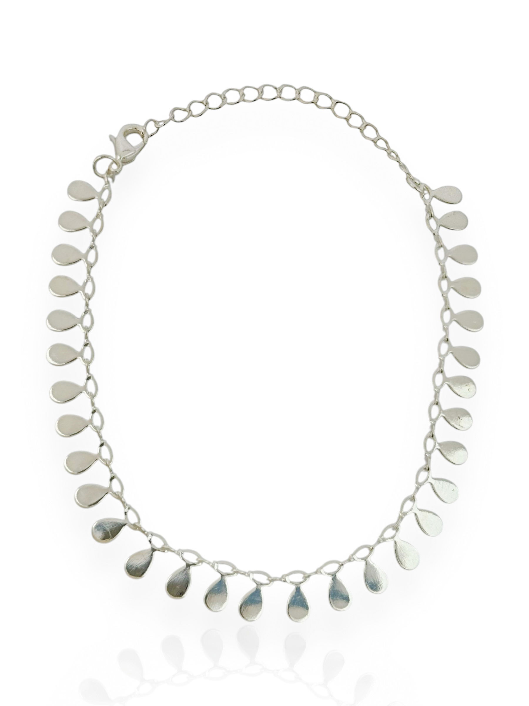 Pulseira folheado a Prata Com Placas