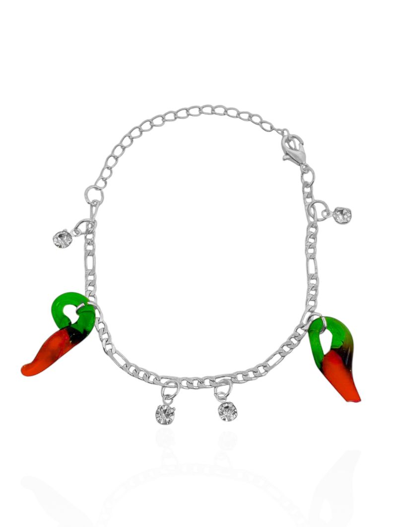 Pulseira Infantil Folheado a Ouro 18k e Prata Design Pimenta