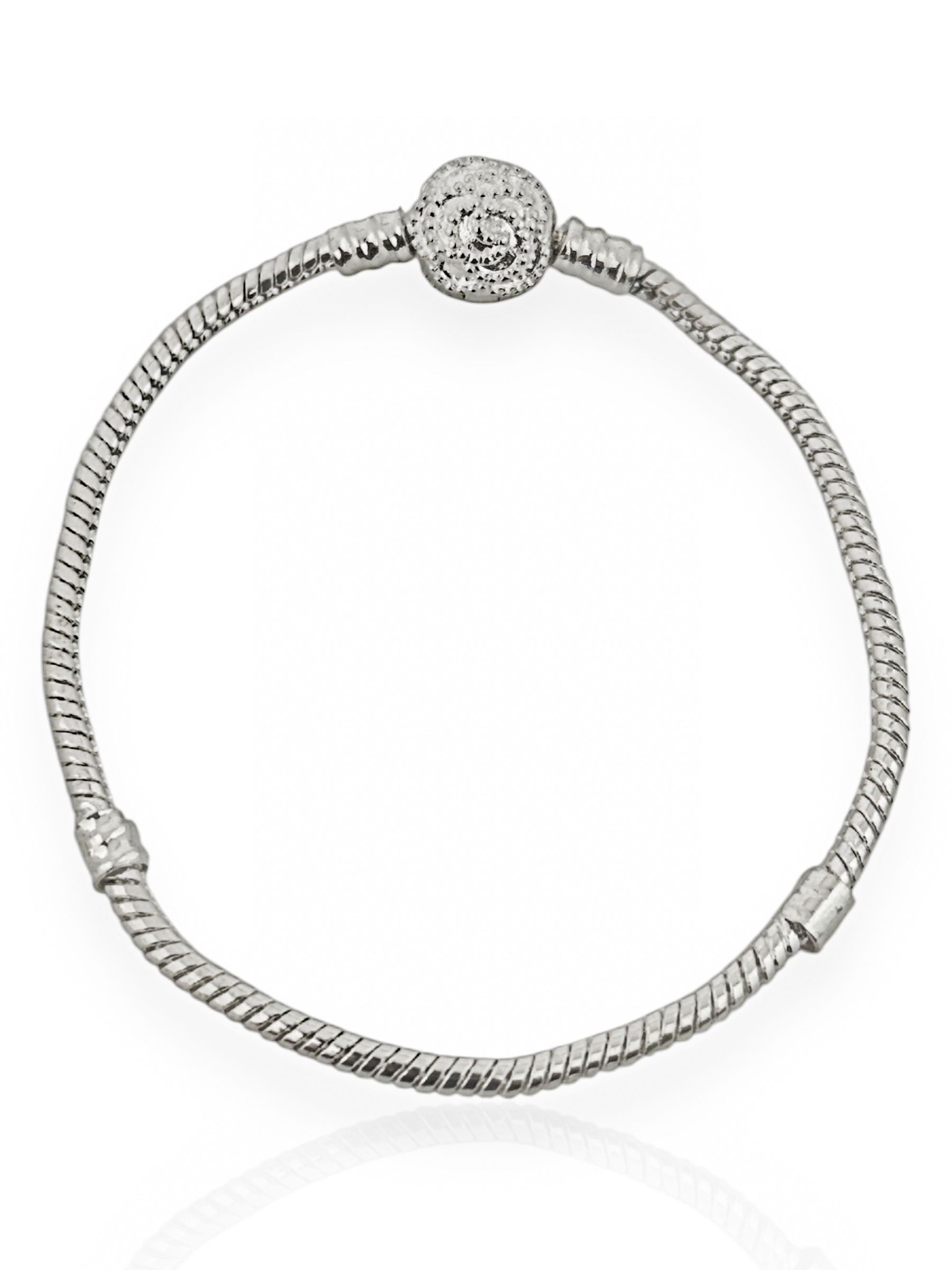 Pulseira Life Folheado a Prata 925 para Berloque e Charm