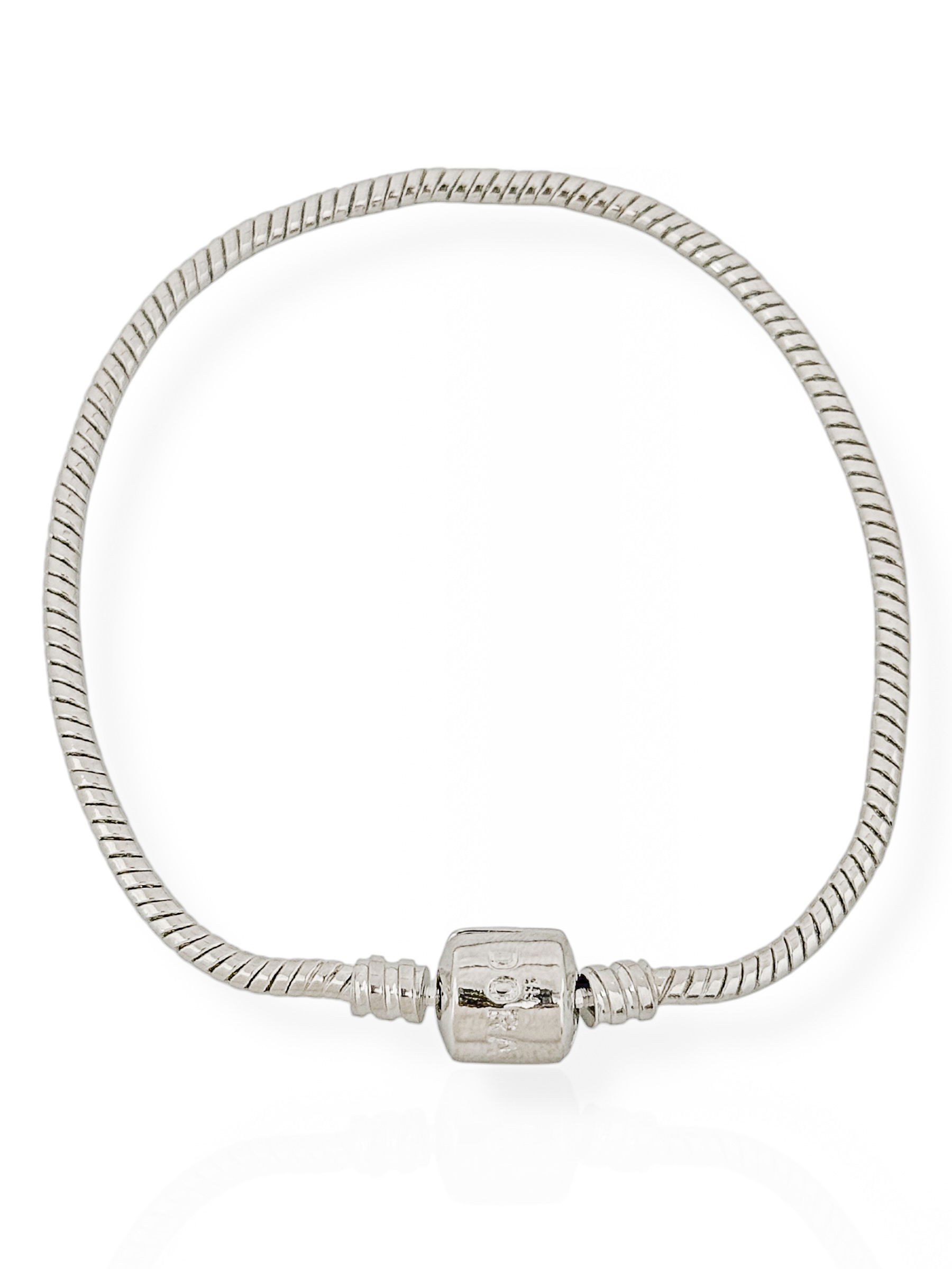 Pulseira Life Folheado a Prata 925 para Berloque e Charm Liso
