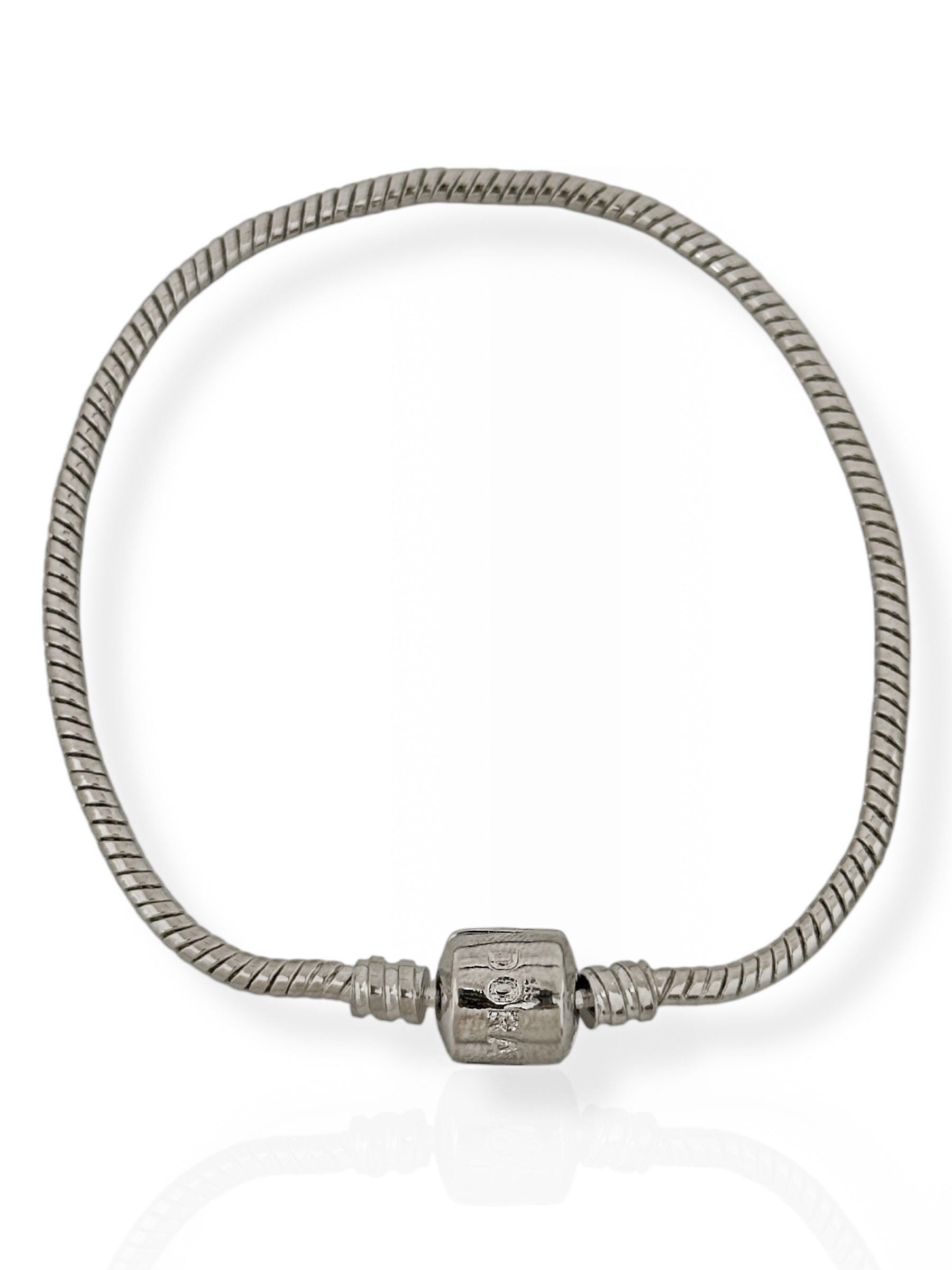 Pulseira Life Folheado a Prata 925 para Berloque e Charm Liso