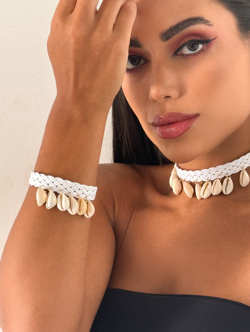 Pulseira Macramê com Búzios