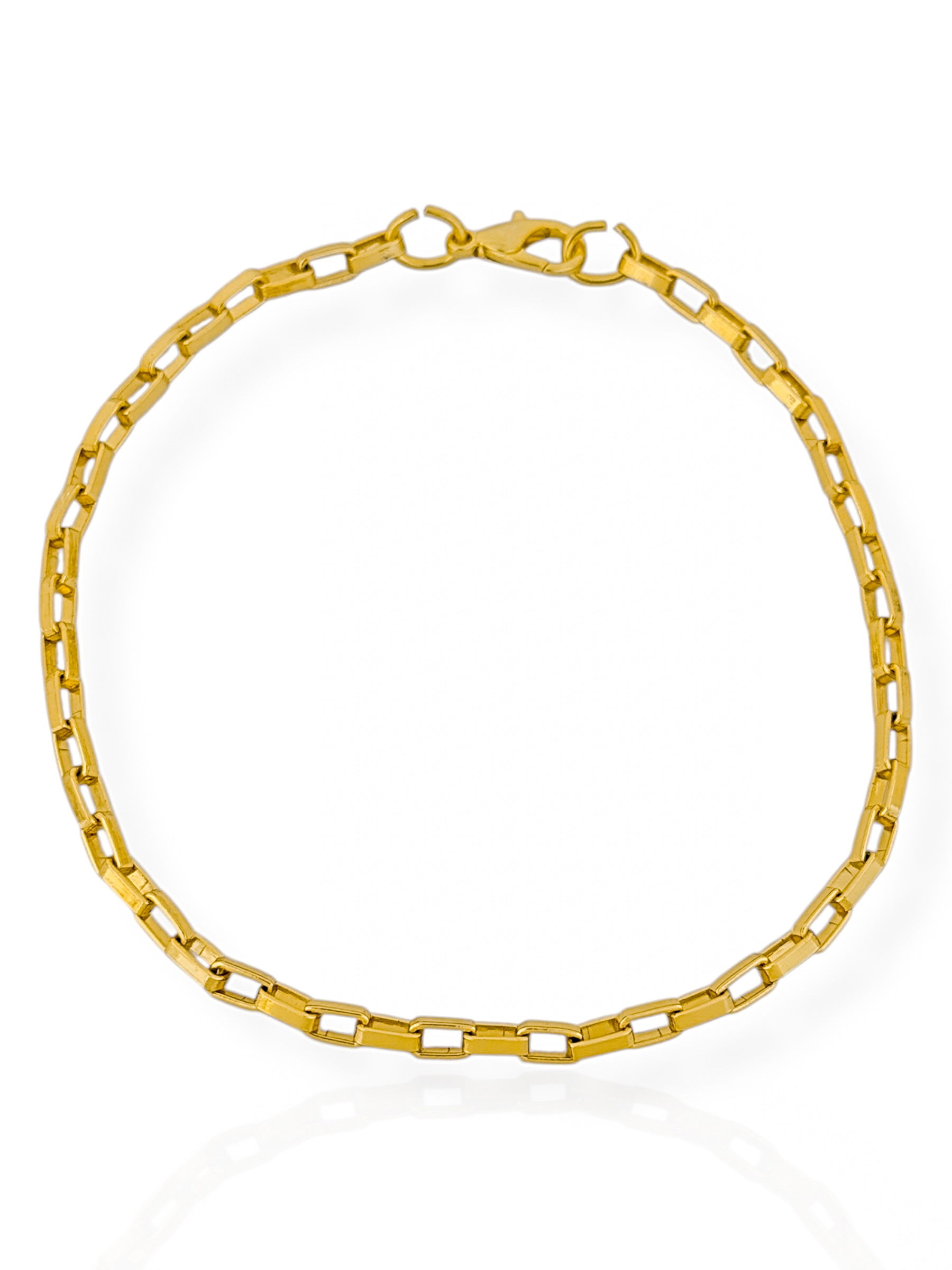 Pulseira Semi Joia Masculina Elo Cartier Fino