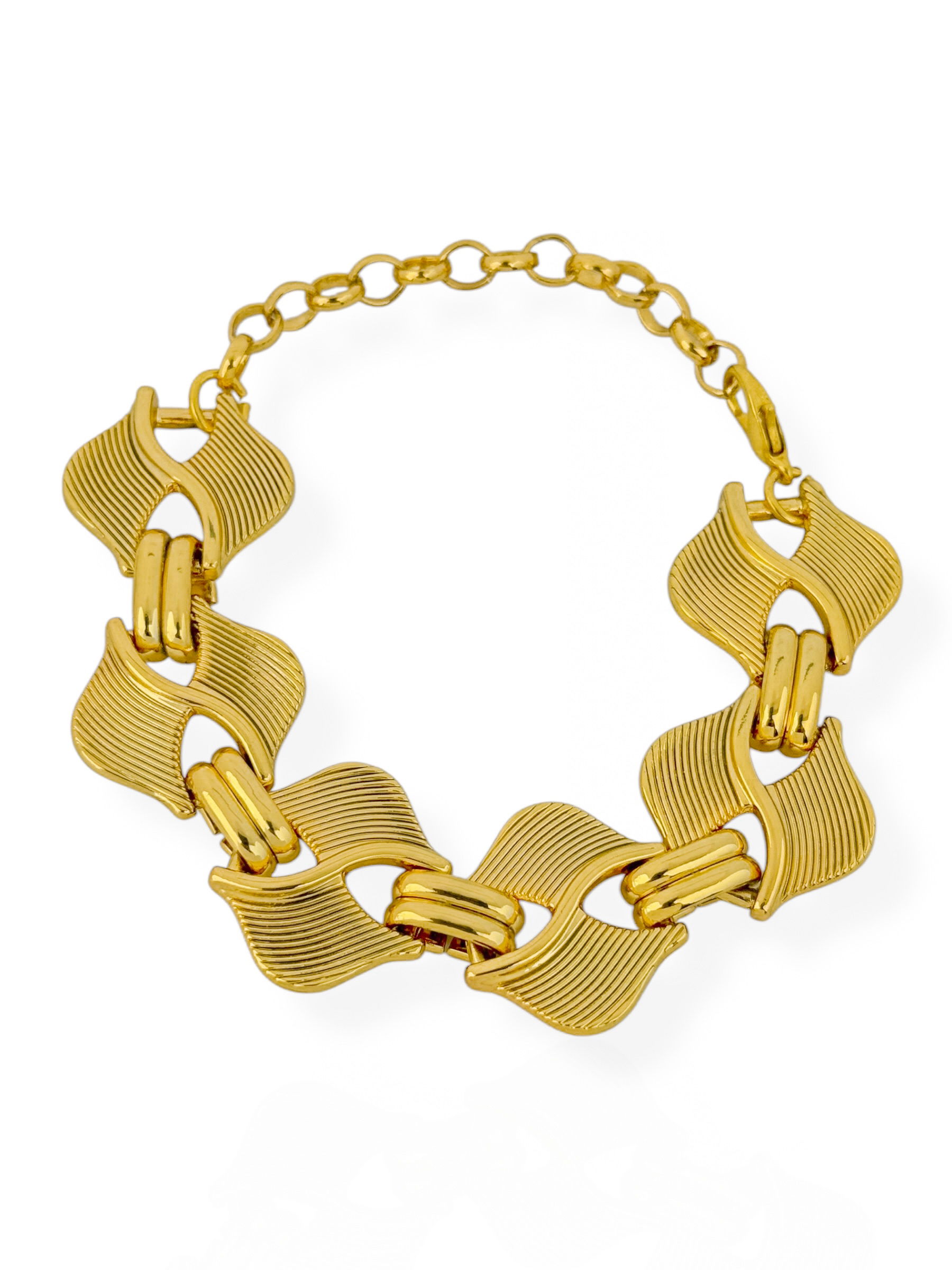 Pulseira Semi Joia Maxi Bridão Hexagonal