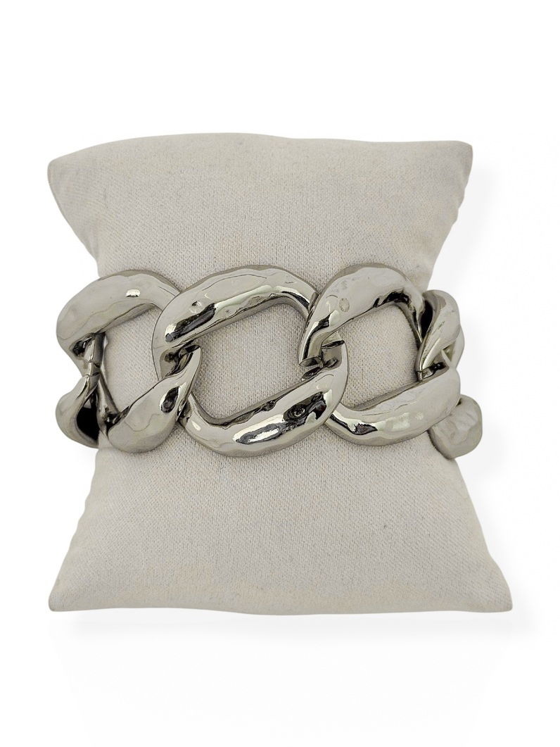 Pulseira Semi Joia Maxi Elos Martelados