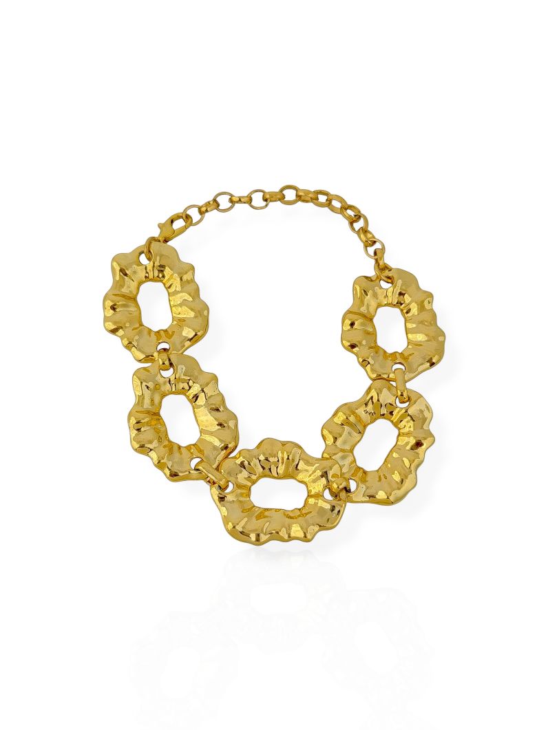 Pulseira Semi Joia Orgânico Martelado