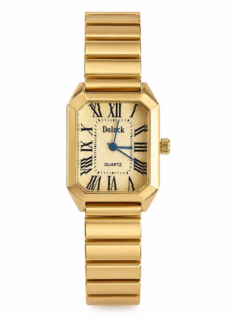 Relógio Caroline - Design Dourado