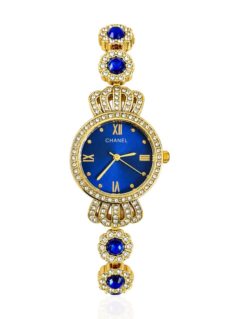 Relógio Lauren - Design Dourado e Azul