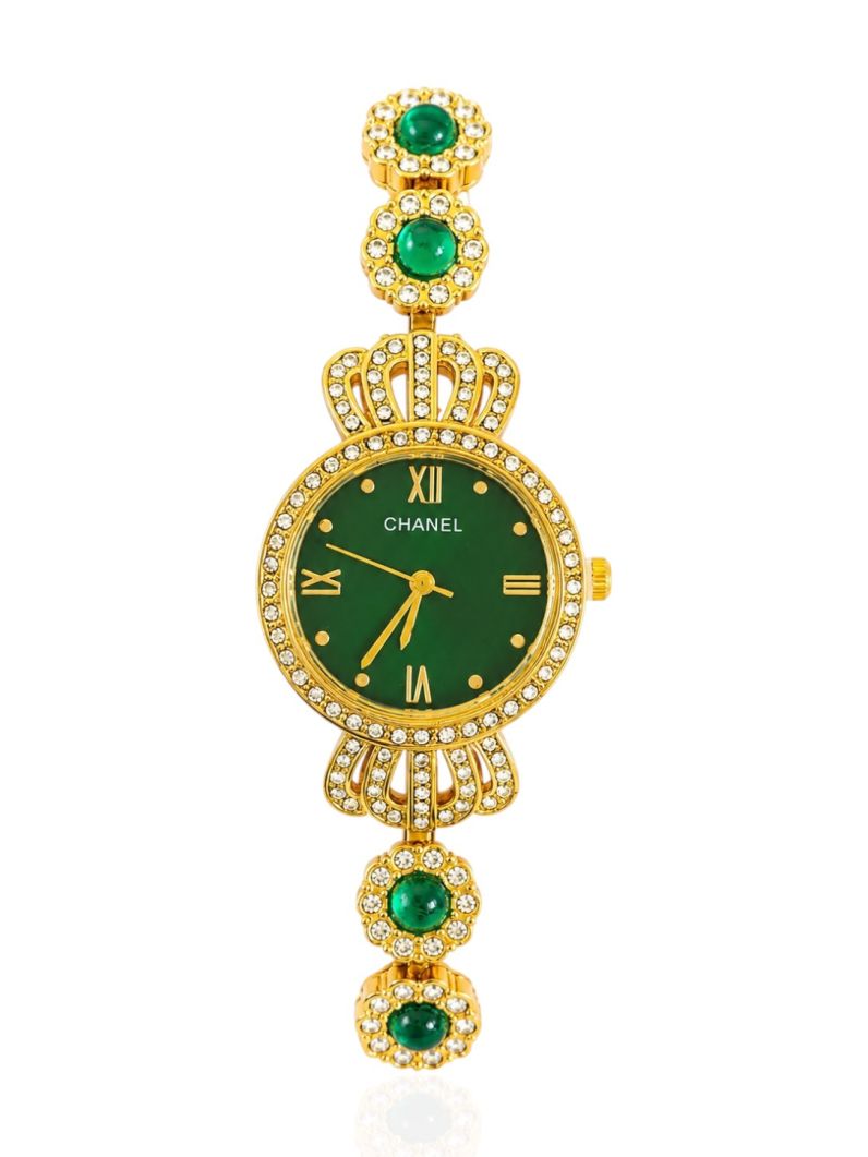 Relógio Lauren - Design Dourado e Verde