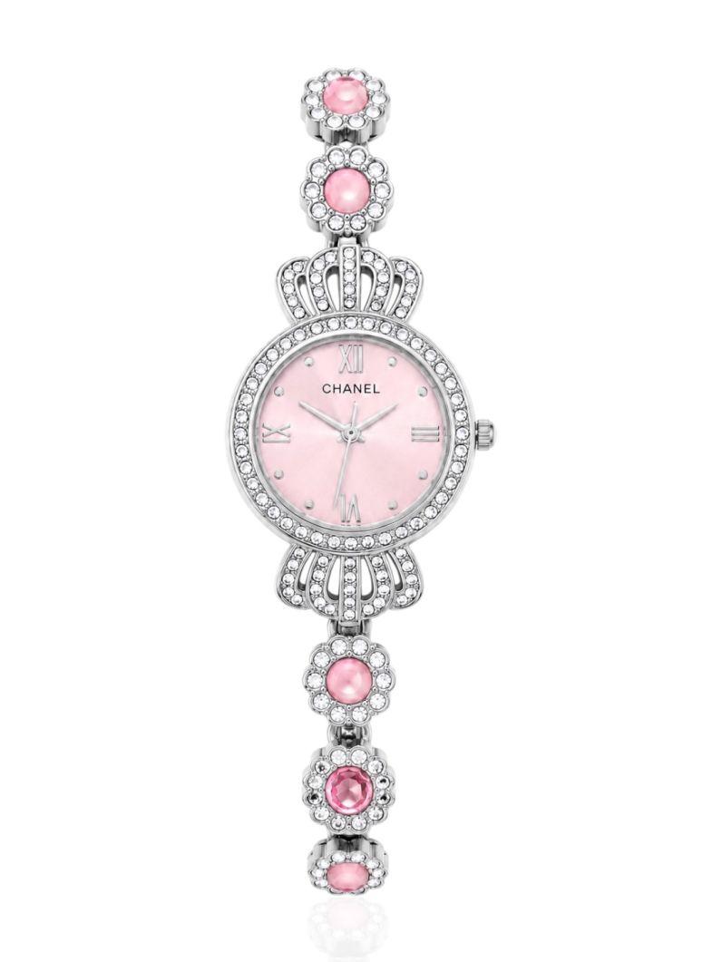 Relógio Lauren - Design Prata e Rosa