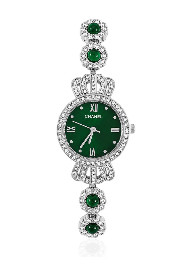Relógio Lauren - Design Prata e Verde