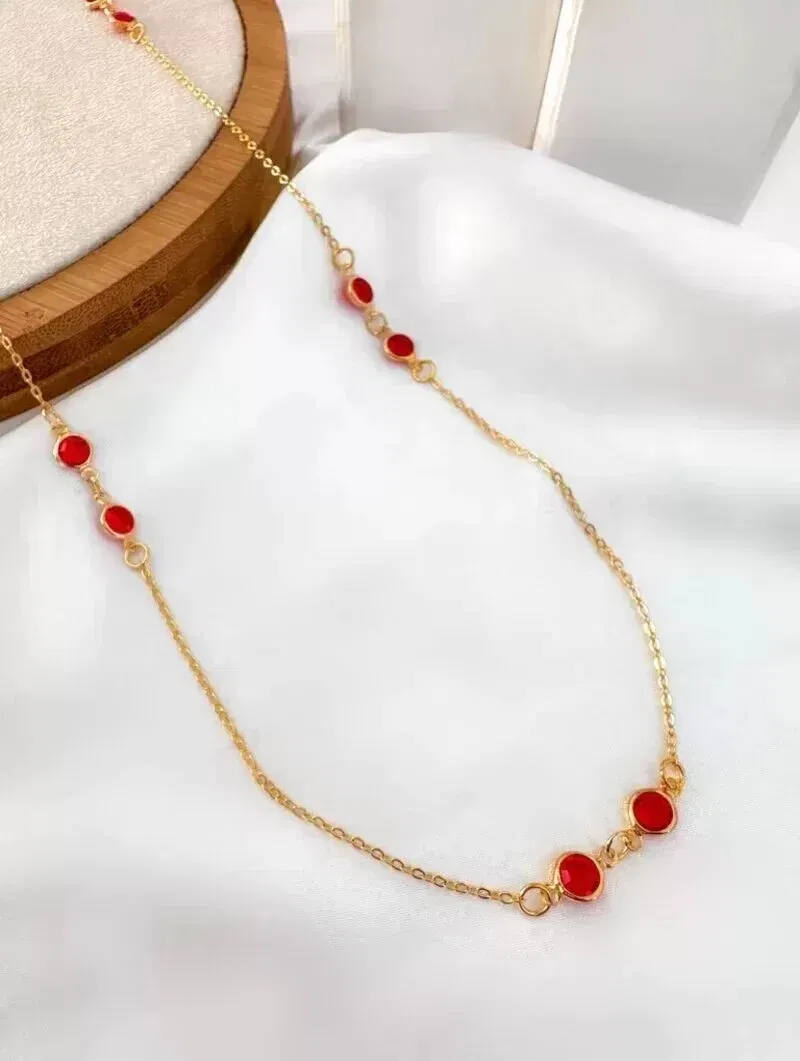 Riviera folheado a ouro 18k e prata 925 com cristais.