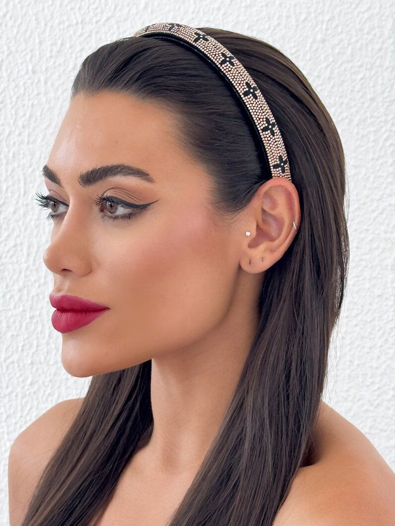 Tiara com Inspiração e Strass