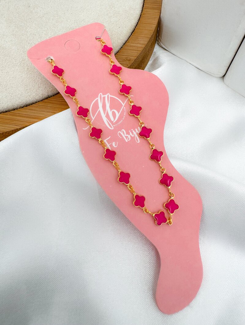 Tornozeleira Folheada a Ouro 18k e Prata Inspiração Joalheria (Virginia)