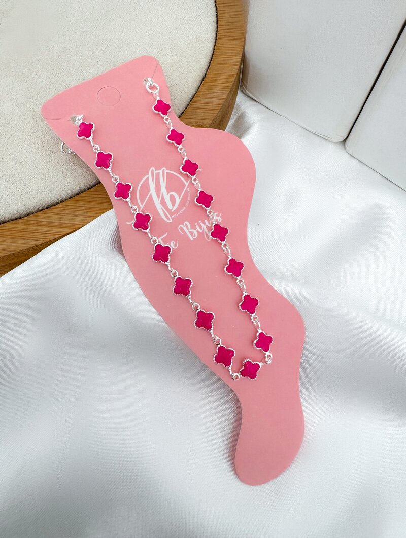 Tornozeleira Folheada a Ouro 18k e Prata Inspiração Joalheria (Virginia)