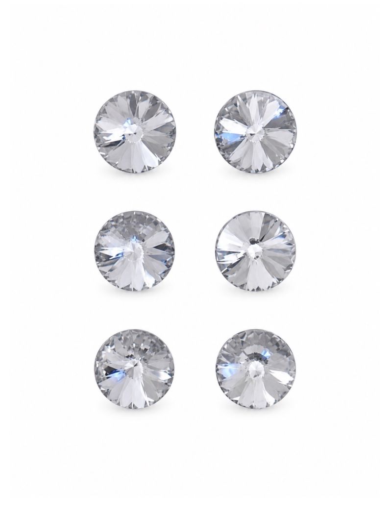 Trio de Brinco Folheado a Ouro 18k e Prata Pontos de Luz